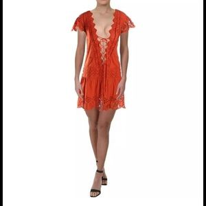 Free People Esperanza Eyelet Mini Dress